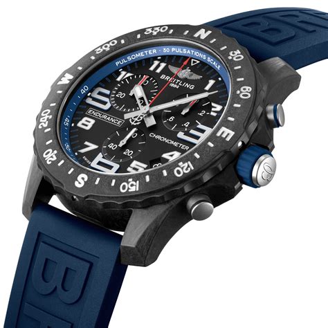 Breitling Professional Endurance Pro Blue Rubber Strap Watch